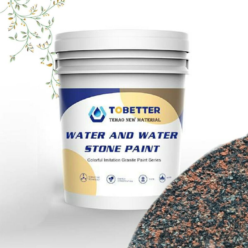 Pulverwandbeschichtung Farbe Granit Steinbeschichtung Farbe Wand Außen Wasser übertragen