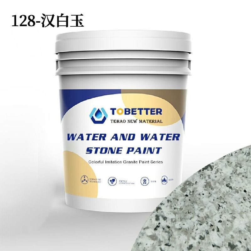 Weiße Marmor Granit Imitation Stein Farbe Wasser und Wasser ähnlich Dulux Falsche Steinfarbe